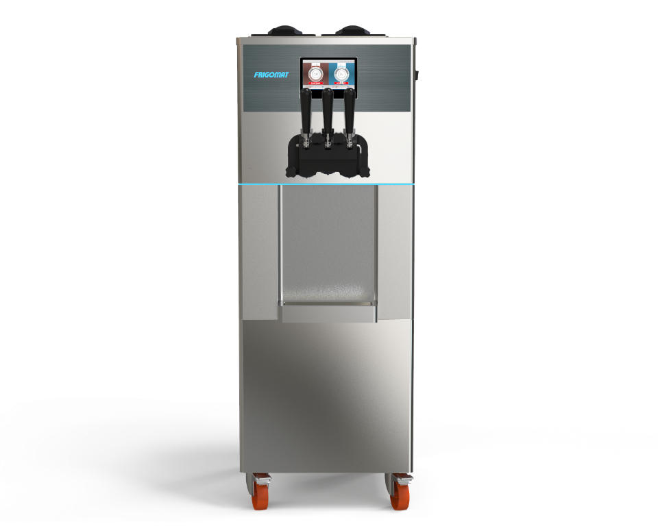 Macchina per gelato soft autopastorizzante con 2 gusto + mix