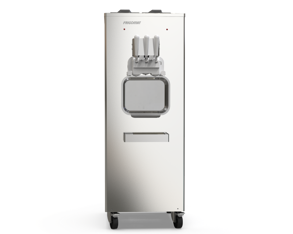 Macchina self service da pavimento per gelato soft con 2 gusti + 1 mix